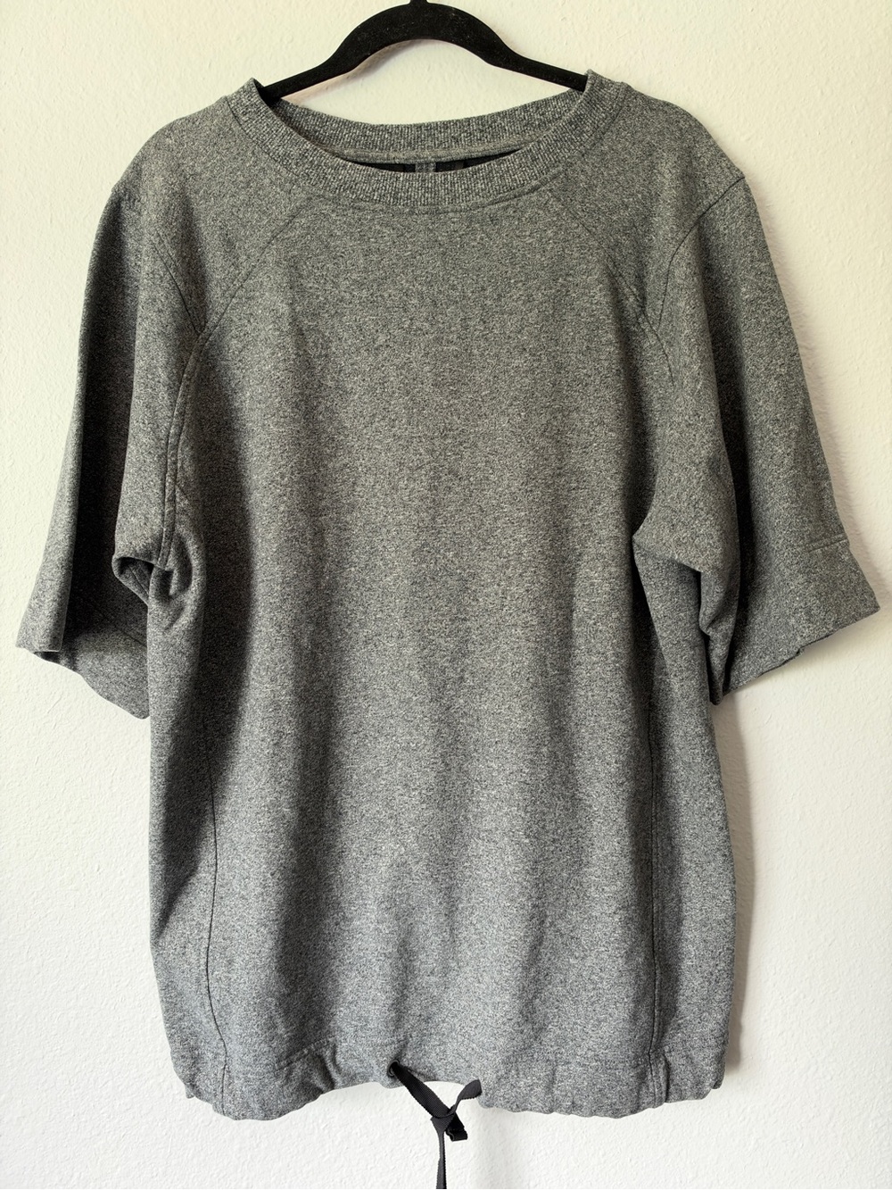LULULEMON Split Short Sleeve Top Grey